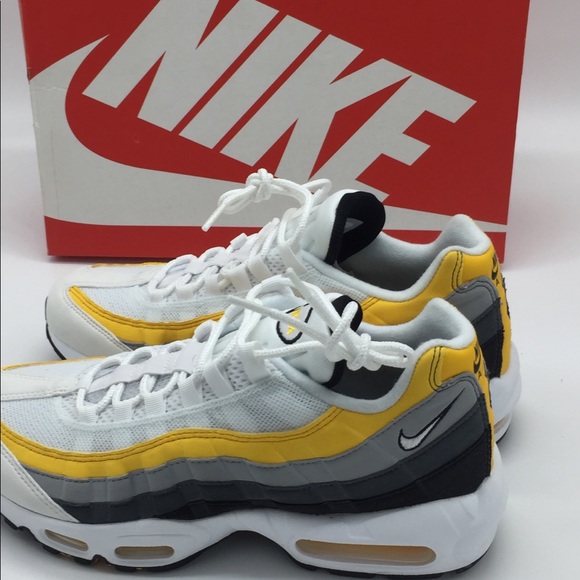 Nike Air Max 95 Shoes Amarillo White Grey Yellow - Picture 5 of 8